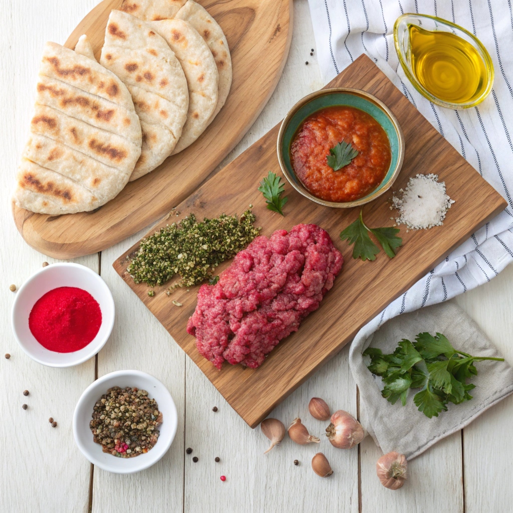 Main Ingredients for Lamb Kofta Kebab