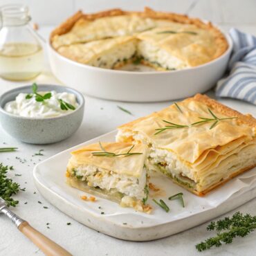 Tiropita Strifti (Feta Cheese Pie with Homemade Phyllo) Recipe