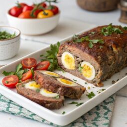 Greek Meatloaf stuffed with Eggs (Rolo Kima) Recipe