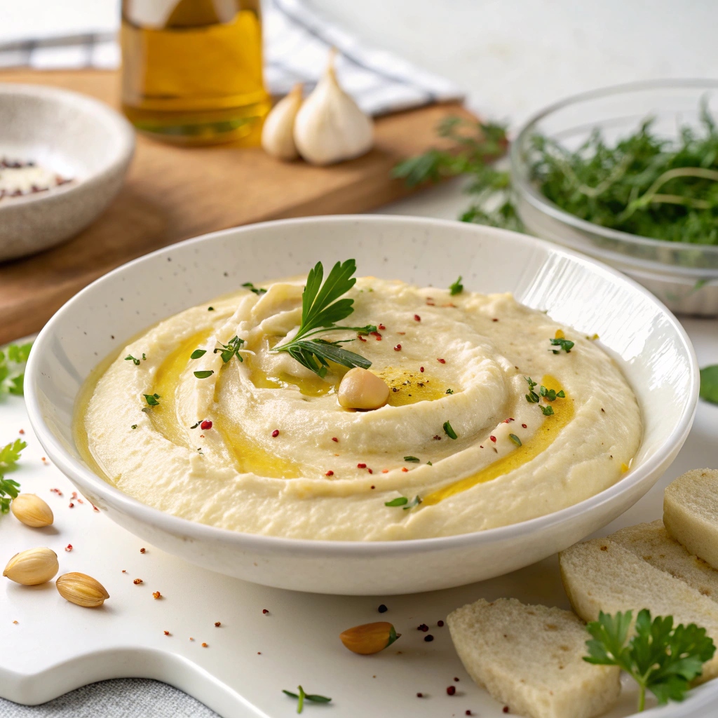 Skordalia (Traditional Greek Potato and Garlic dip) Recipe