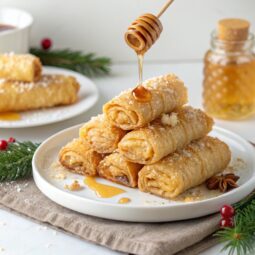 Greek Diples (Christmas Greek Pastry with Honey) Recipe