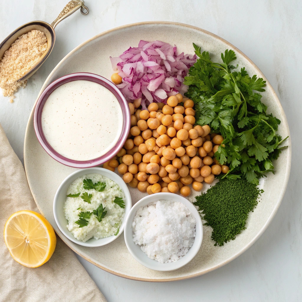 Ingredients for Chickpea Fritters