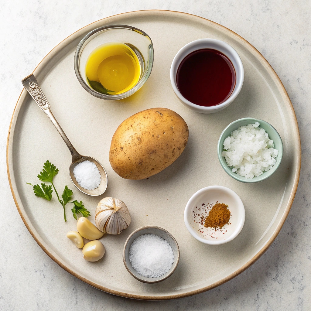 Ingredients for Greek Potato Garlic Dip